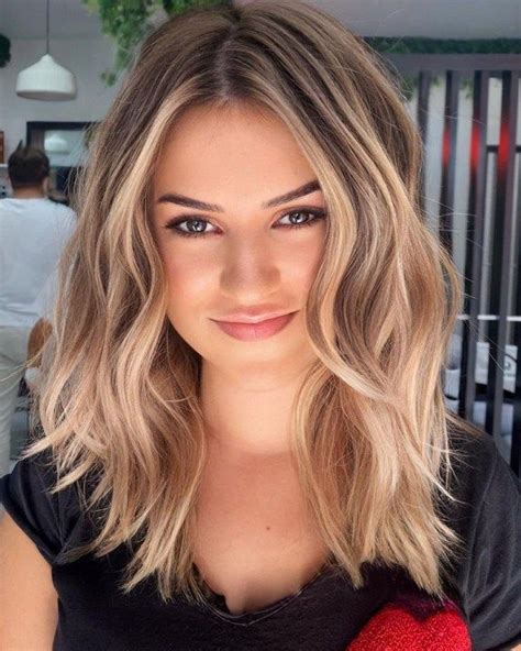 medium length hair with highlights|layered medium length hairstyles 2023.